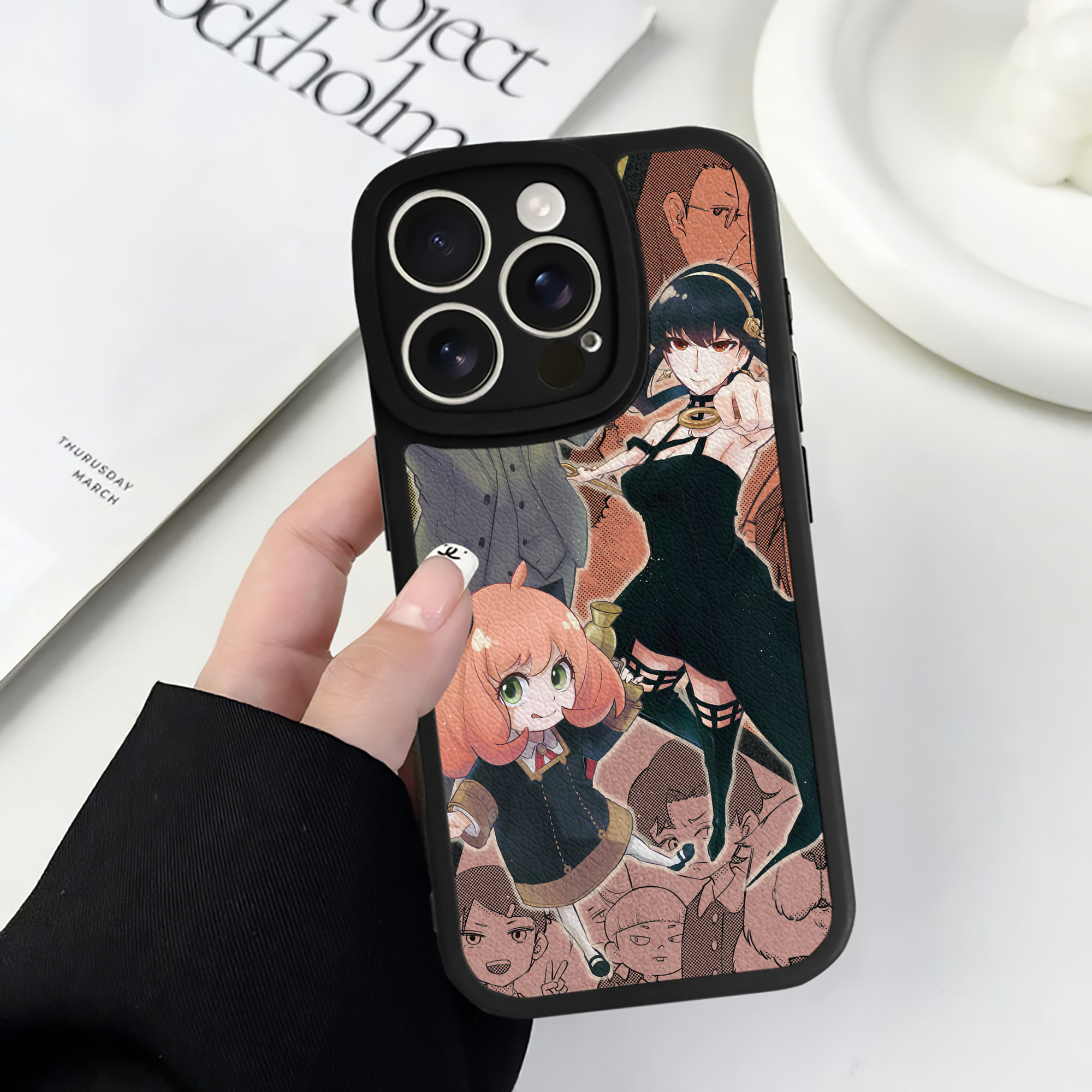 （画像用） SPY×FAMILY间谍家家酒 【iPhone 16シリーズ対応】シリコンスマホケース（レザー調） 材質：シリコン